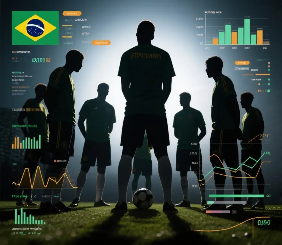 巴西队分析封面图：训练与数据可视化结合